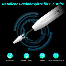 Lade das Bild in den Galerie-Viewer, MEKO Dual-System-Stift für Tablet und für Apple iPad, Tablet Stift für Alle Tablets und Handys wie Android-Touchscreen-Geräte/iPhone/iPad Pro Mini Air, iPad Stift mit Schnellladeleistung, Weiß