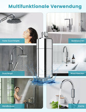 Lade das Bild in den Galerie-Viewer, MEKO 32-Stufen Duschfilter, Ersetzbare Shower Filter Duschwasserfilter für hartes Wasser, Reduziert Chlor, Verunreinigungen, Schwermetalle, Filterkapazität 20,000 L, 1 Ersatz-Filterpatrone