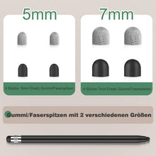 Lade das Bild in den Galerie-Viewer, 2 in 1 Gummi-Stylus Touch Pen Universal (2 Stücke)