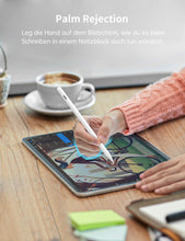 Lade das Bild in den Galerie-Viewer, MEKO Stift für Apple iPad 2018-2025 mit Schnellladeleistung, Pen mit Palm Rejection und Neigungssensitivität, Pencil für iPad 6.-10./A16, Pro M4/13,11",12.9", Mini 5.-7., Air M2/M3 3.-5., Weiß
