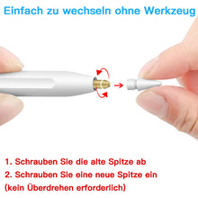 Lade das Bild in den Galerie-Viewer, 4 Stücke Spitzen zum Ersatz iPad Stift, weiß