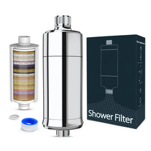 Lade das Bild in den Galerie-Viewer, MEKO 32-Stufen Duschfilter, Ersetzbare Shower Filter Duschwasserfilter für hartes Wasser, Reduziert Chlor, Verunreinigungen, Schwermetalle, Filterkapazität 20,000 L, 1 Ersatz-Filterpatrone

