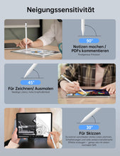 Lade das Bild in den Galerie-Viewer, Schnellladegerät Modell II Anti-Falsch-Touch-Aktivstift weiß (Silikonkopf 3 + Stiftspitze 3 + Staubstecker 1)
