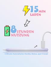 Lade das Bild in den Galerie-Viewer, MEKO Kinder Stift für iPad 15 Min Schnellladung Pencil mit Magnetischer Haftung, Palm Rejection und Neigungssensitivität für iPad 6-11 Mini 5-6 Air M2/M3/3-5 Pro M4/13''/12,9''/11"-Farbverlauf lila
