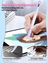 Lade das Bild in den Galerie-Viewer, MEKO Kinder Stift für iPad 15 Min Schnellladung Pencil mit Magnetischer Haftung, Palm Rejection und Neigungssensitivität für iPad 6-11 Mini 5-6 Air M2/M3/3-5 Pro M4/13''/12,9''/11"-Farbverlauf lila
