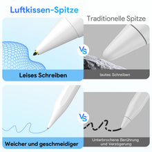 Lade das Bild in den Galerie-Viewer, MEKO Stift für Apple iPad 2018–2026, Pen mit leiser Soft-Spitze, 0,1 mm Präzision &amp; leisem Bleistift-Gefühl, 18 Min. Schnellladung, 15 Std. Schreiben, Pencil für iPad Air/Pro mit Palm Rejection
