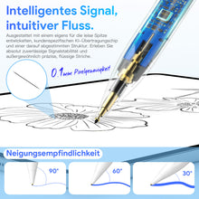Lade das Bild in den Galerie-Viewer, MEKO Stift für Apple iPad 2018–2026, Pen mit leiser Soft-Spitze, 0,1 mm Präzision &amp; leisem Bleistift-Gefühl, 18 Min. Schnellladung, 15 Std. Schreiben, Pencil für iPad Air/Pro mit Palm Rejection
