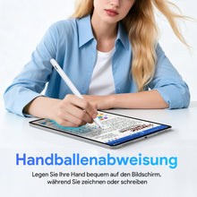 Lade das Bild in den Galerie-Viewer, MEKO Stift für Apple iPad 2018–2026, Pen mit leiser Soft-Spitze, 0,1 mm Präzision &amp; leisem Bleistift-Gefühl, 18 Min. Schnellladung, 15 Std. Schreiben, Pencil für iPad Air/Pro mit Palm Rejection
