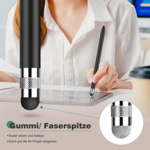 Lade das Bild in den Galerie-Viewer, 2 in 1 Gummi-Stylus Touch Pen Universal (2 Stücke)
