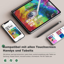 Lade das Bild in den Galerie-Viewer, 2 in 1 Gummi-Stylus Touch Pen Universal (2 Stücke)
