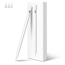 Lade das Bild in den Galerie-Viewer, MEKO Stift für Apple iPad 2018-2025 mit Schnellladeleistung, Pen mit Palm Rejection und Neigungssensitivität, Pencil für iPad 6.-10./A16, Pro M4/13,11",12.9", Mini 5.-7., Air M2/M3 3.-5., Weiß
